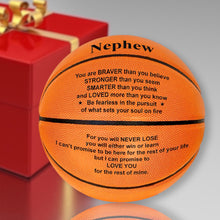 Load image into Gallery viewer, Nephew Engraved Basketball Gift