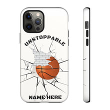 Load image into Gallery viewer, Unstoppable Basketball Phone Case for iPhone or Samsung - Brick Wall