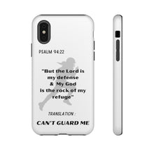 Load image into Gallery viewer, Gridiron Girl Can't Guard Me Cell Phone Case-Black and White