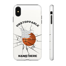 Load image into Gallery viewer, Unstoppable Basketball Phone Case for iPhone or Samsung - Brick Wall