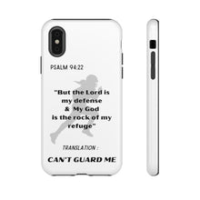 Load image into Gallery viewer, Gridiron Girl Can't Guard Me Cell Phone Case-Black and White