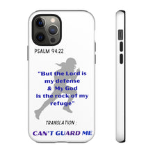 Load image into Gallery viewer, Gridiron Girl Can't Guard Me Cell Phone Case-Purple and Blue