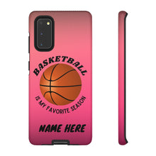 Load image into Gallery viewer, Favorite Season Basketball iPhone Samsung Case - Pink Raspberry