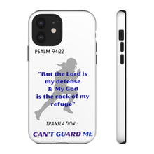 Load image into Gallery viewer, Gridiron Girl Can't Guard Me Cell Phone Case-Purple and Blue