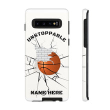 Load image into Gallery viewer, Unstoppable Basketball Phone Case for iPhone or Samsung - Brick Wall