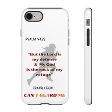 Load image into Gallery viewer, Gridiron Girl Can't Guard Me Cell Phone Case- Red and Gold