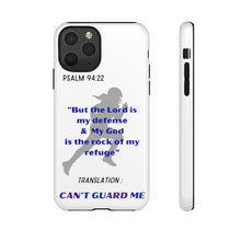 Load image into Gallery viewer, Gridiron Girl Can't Guard Me Cell Phone Case-Purple and Blue