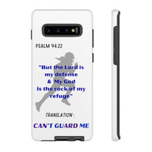 Load image into Gallery viewer, Gridiron Girl Can't Guard Me Cell Phone Case-Purple and Blue