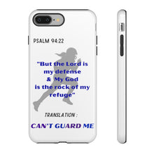 Load image into Gallery viewer, Gridiron Girl Can't Guard Me Cell Phone Case-Purple and Blue