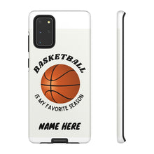 Load image into Gallery viewer, Favorite Season Basketball Phone Case for iPhone or Samsung -White