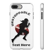 Load image into Gallery viewer, Gridiron Girl Football iPhone and Samsung Case - UNstoppable Football Girl