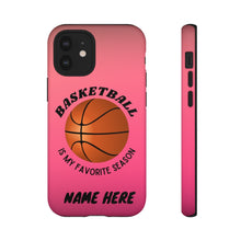 Load image into Gallery viewer, Favorite Season Basketball iPhone Samsung Case - Pink Raspberry