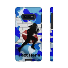 Load image into Gallery viewer, Gridiron Girl Football iPhone and Samsung Case -Blue Camo