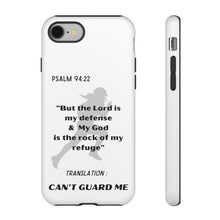 Load image into Gallery viewer, Gridiron Girl Can't Guard Me Cell Phone Case-Black and White