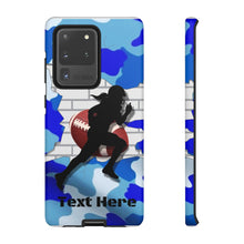 Load image into Gallery viewer, Gridiron Girl Football iPhone and Samsung Case -Blue Camo
