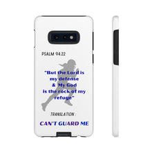 Load image into Gallery viewer, Gridiron Girl Can't Guard Me Cell Phone Case-Purple and Blue