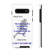 Load image into Gallery viewer, Gridiron Girl Can't Guard Me Cell Phone Case-Purple and Blue