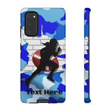 Load image into Gallery viewer, Gridiron Girl Football iPhone and Samsung Case -Blue Camo
