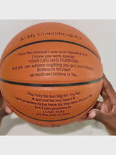 Load and play video in Gallery viewer, Granddaughter Personalized Basketball Gift