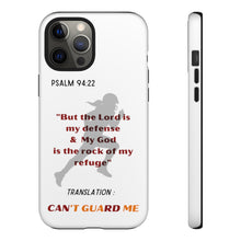 Load image into Gallery viewer, Gridiron Girl Can't Guard Me Cell Phone Case- Red and Gold