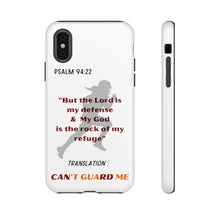 Load image into Gallery viewer, Gridiron Girl Can't Guard Me Cell Phone Case- Red and Gold