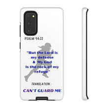 Load image into Gallery viewer, Gridiron Girl Can't Guard Me Cell Phone Case-Purple and Blue