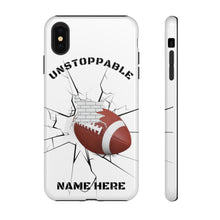 Load image into Gallery viewer, UNstoppable Football iPhone and Samsung Case -White