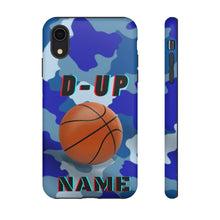 Load image into Gallery viewer, D-Up Blue Camo Basketball IPhone Samsung Case