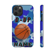 Load image into Gallery viewer, D-Up Blue Camo Basketball IPhone Samsung Case