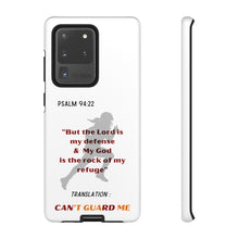 Load image into Gallery viewer, Gridiron Girl Can't Guard Me Cell Phone Case- Red and Gold