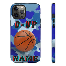 Load image into Gallery viewer, D-Up Blue Camo Basketball IPhone Samsung Case