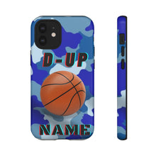 Load image into Gallery viewer, D-Up Blue Camo Basketball IPhone Samsung Case