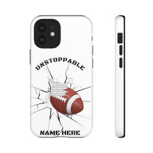 Load image into Gallery viewer, UNstoppable Football iPhone and Samsung Case -White