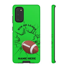 Load image into Gallery viewer, Win or Learn Football iPhone or Samsung Phone Case - Lime Green