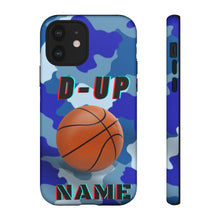 Load image into Gallery viewer, D-Up Blue Camo Basketball IPhone Samsung Case