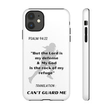 Load image into Gallery viewer, Gridiron Girl Can't Guard Me Cell Phone Case-Black and White