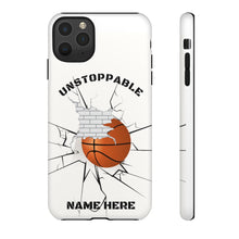 Load image into Gallery viewer, Unstoppable Basketball Phone Case for iPhone or Samsung - Brick Wall