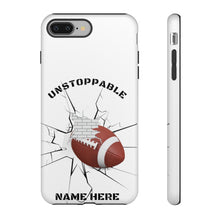 Load image into Gallery viewer, UNstoppable Football iPhone and Samsung Case -White