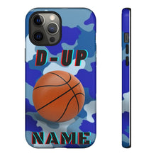 Load image into Gallery viewer, D-Up Blue Camo Basketball IPhone Samsung Case