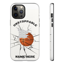 Load image into Gallery viewer, Unstoppable Basketball Phone Case for iPhone or Samsung - Brick Wall
