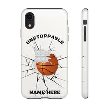 Load image into Gallery viewer, Unstoppable Basketball Phone Case for iPhone or Samsung - Brick Wall