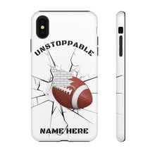 Load image into Gallery viewer, UNstoppable Football iPhone and Samsung Case -White