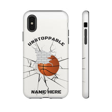 Load image into Gallery viewer, Unstoppable Basketball Phone Case for iPhone or Samsung - Brick Wall