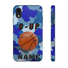 Load image into Gallery viewer, D-Up Blue Camo Basketball IPhone Samsung Case