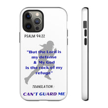 Load image into Gallery viewer, Gridiron Girl Can't Guard Me Cell Phone Case-Purple and Blue