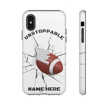 Load image into Gallery viewer, UNstoppable Football iPhone and Samsung Case -White