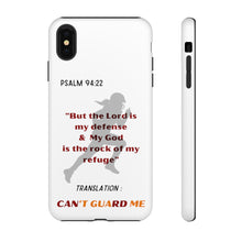 Load image into Gallery viewer, Gridiron Girl Can't Guard Me Cell Phone Case- Red and Gold