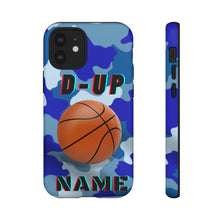 Load image into Gallery viewer, D-Up Blue Camo Basketball IPhone Samsung Case