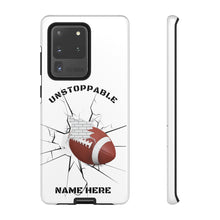 Load image into Gallery viewer, UNstoppable Football iPhone and Samsung Case -White