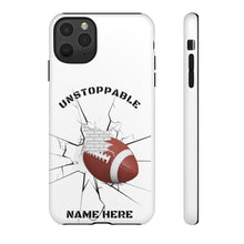 Load image into Gallery viewer, UNstoppable Football iPhone and Samsung Case -White